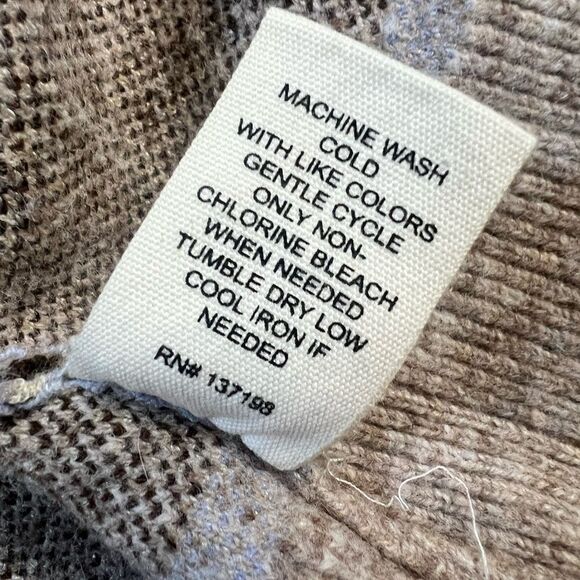 Marled Textured Knit Cardigan Sz Medium - Picture 6 of 9